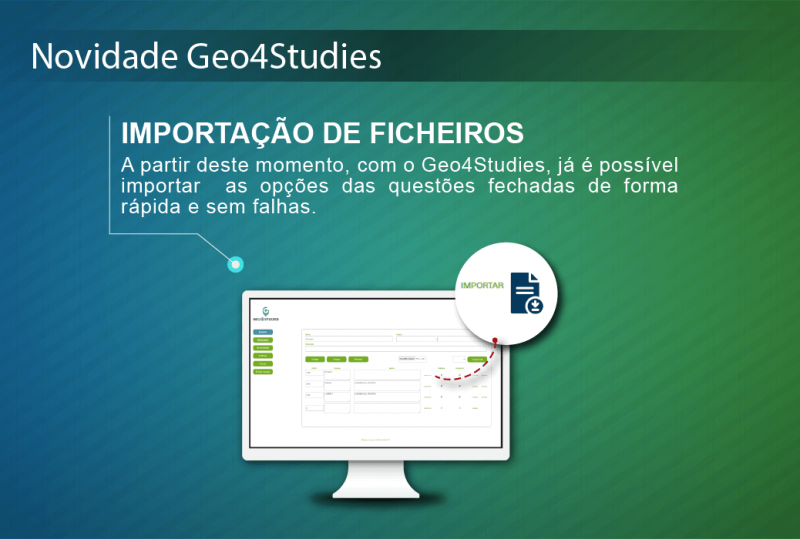 importação de ficheiros