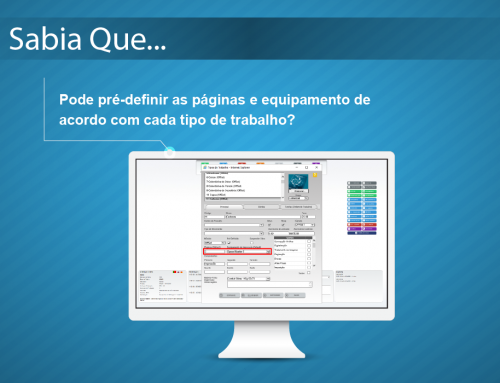 Sabia Que: Pré-definir as Páginas e Equipamento