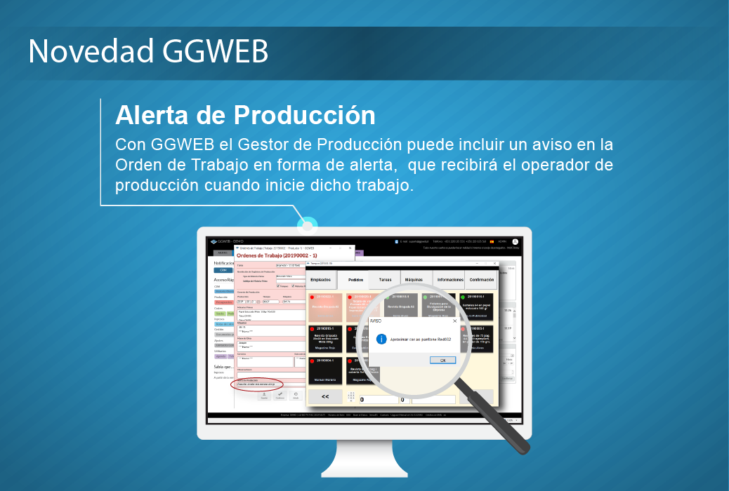 Novedad GGWEB: Alerta de Producción